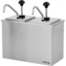 YATO GASTRO Dispenser cu dozator dublu pentru sosuri 2x3L YATO GASTRO Dispenser cu dozator dublu pentru sosuri 2x3L